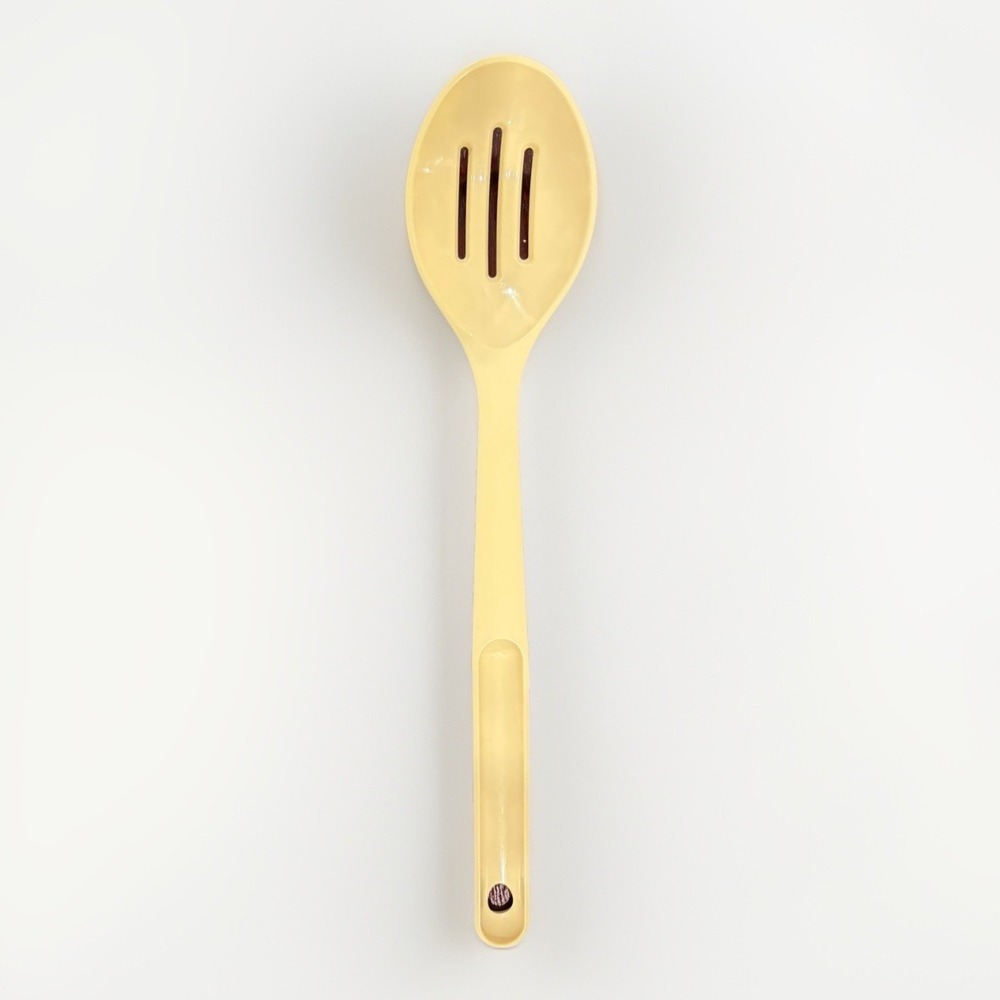 Vintage Tupperware 12" Slotted‎ Spoon Beige Kitchen Utensil Retro